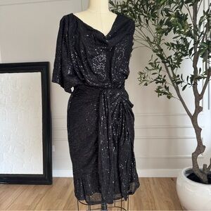 NWT- Elegant Black Sequin Dress